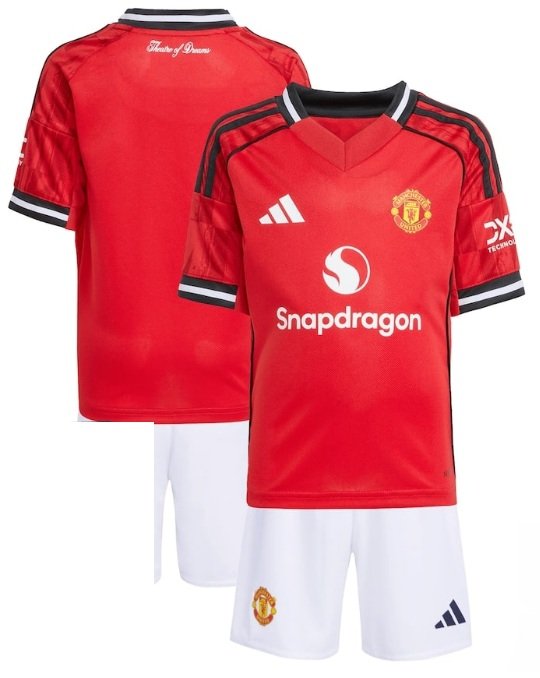 Kit infantil I Manchester United 2025 2026 Adidas oficial 